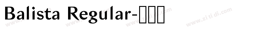 Balista Regular字体转换